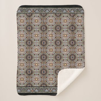 Tiles Of The Alhambra Sherpa Blanket by aura2000 at Zazzle