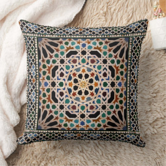 Tiles of the Alhambra Throw Pillow