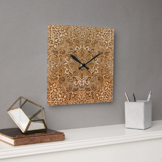 Tiles of the Alhambra Wall Clock