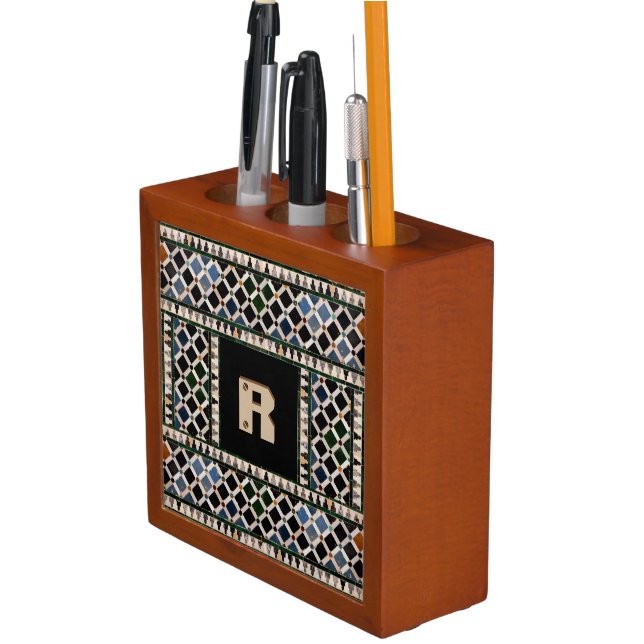 Tiles of the Alhambra with Initial Pencil Holder (In Situ)