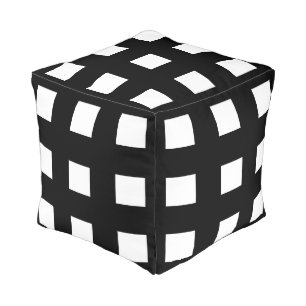 Tiles Pattern Design on Square Pouf