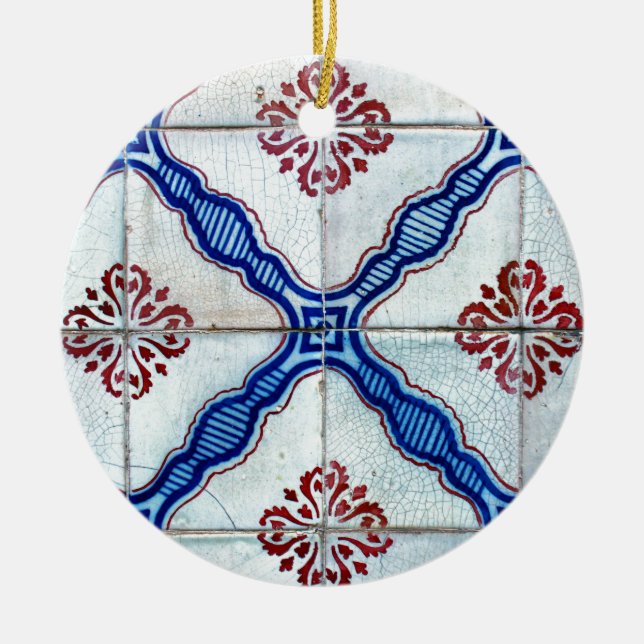 Tiles, Portuguese Tiles Ceramic Ornament (Front)
