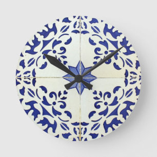 Tiles Round Clock