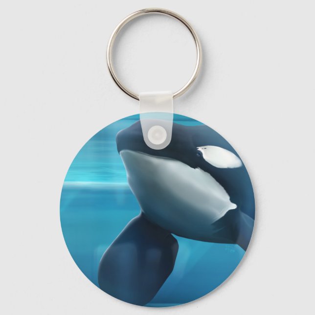 Tilikum portrait keychain (Front)