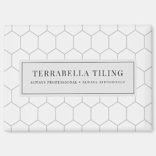 Tiling Flooring Hexagon Tile Pattern Business Magnet