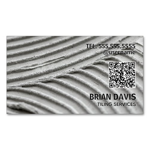 Tiling Services Tiler Custom QR Business Card Magnet
