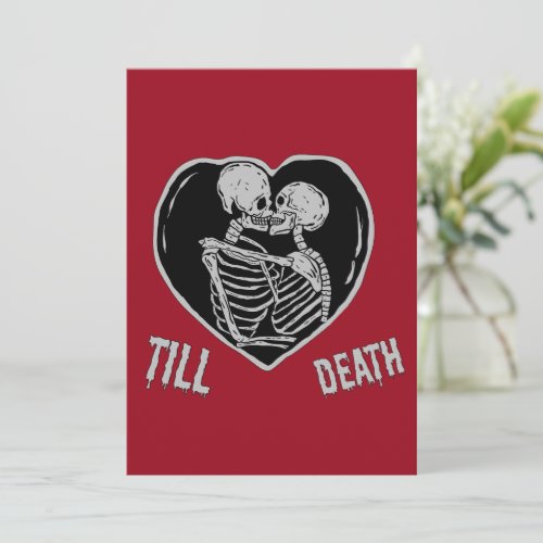 Till Deah Emo Goth Vlanetines Day Holiday Card