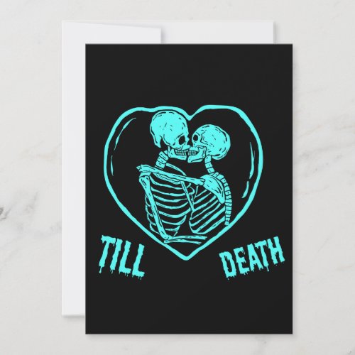 Till Deah Emo Goth Vlanetines Day Holiday Card