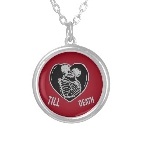 Till Deah Emo Goth Vlanetines Day Silver Plated Necklace