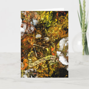 Till Death Card in Gold with Poem excerpt inside