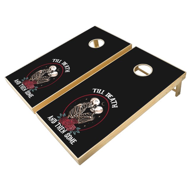 'Till Death Cornhole Set (Angled)