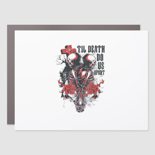 Till Death Do Us Apart Classic Car Magnet (Front)
