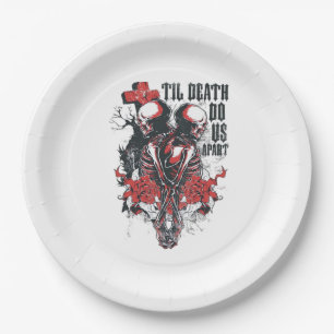 Till Death Do Us Apart Classic Paper Plates
