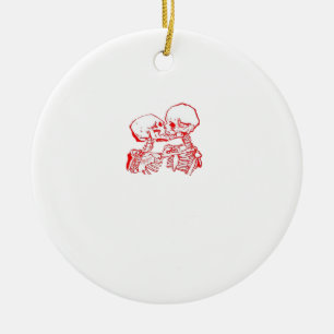 Till Death Do Us Apart (Red Transparent) Ceramic Ornament