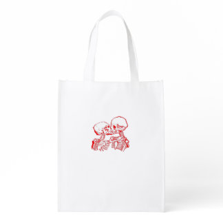 Till Death Do Us Apart (Red Transparent) Grocery Bag