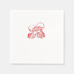 Till Death Do Us Apart (Red Transparent) Napkins