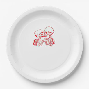 Till Death Do Us Apart (Red Transparent) Paper Plates