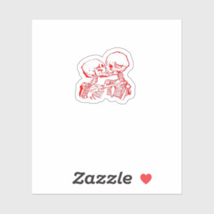 Till Death Do Us Apart (Red Transparent) Sticker