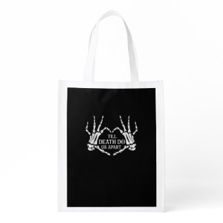 Till Death Do Us Apart - Wedding Vows Marriage Bri Grocery Bag