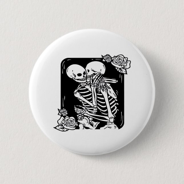Till Death Do Us Funny Design Button (Front)
