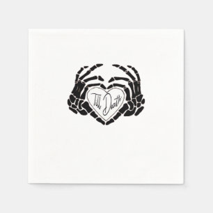 Till Death Do Us Funny Design – Ghostly Love Vibes Napkins