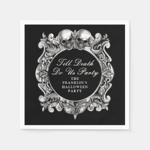 Till Death Do Us Halloween Party Napkins
