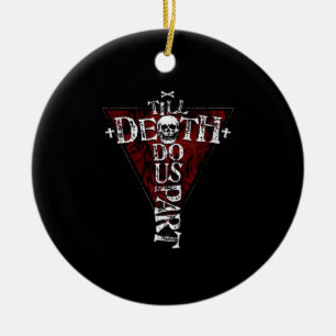 Till Death Do Us Part – Autumn Goth Aesthetic Ceramic Ornament
