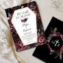 Till Death Do Us Part | Black Dark Goth Wedding Invitation