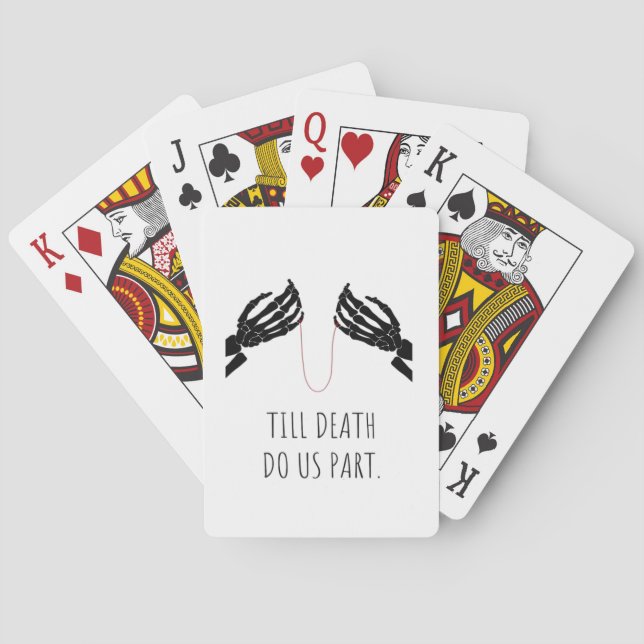 Till Death Do Us Part Boxy Poker Cards (Back)