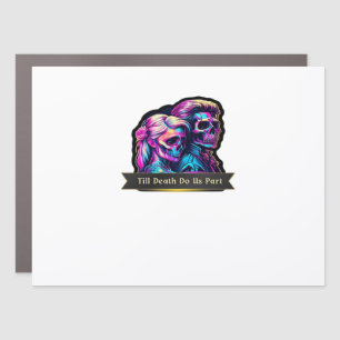 Till Death Do Us Part Classic – Autumn Gothic Vows Car Magnet