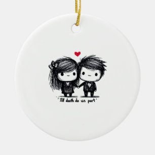 Till Death Do Us Part Classic – Autumn Love Story Ceramic Ornament