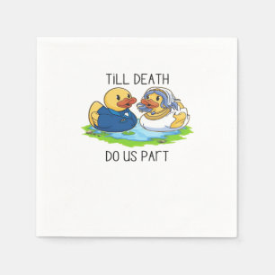 Till Death Do Us Part Classic – Autumn Love Story Napkins