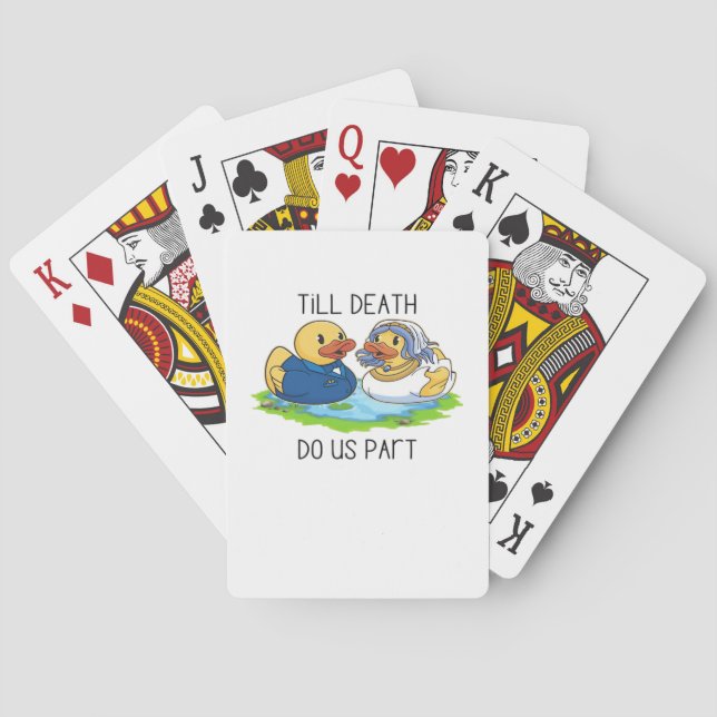 Till Death Do Us Part Classic – Autumn Love Story Poker Cards (Back)