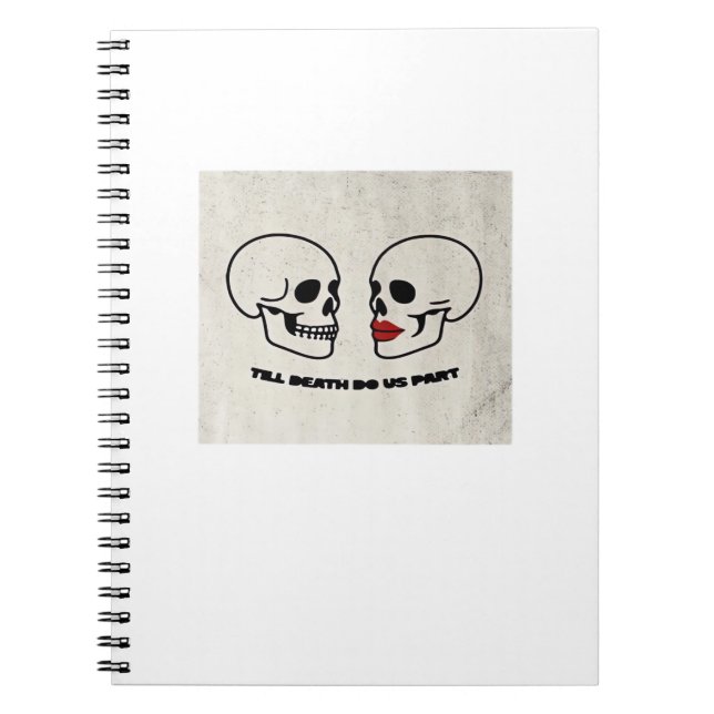 Till Death Do Us Part Classic – Autumn Romance Aes Notebook (Front)