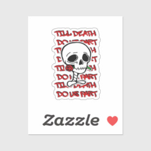 Till Death Do Us Part Classic – Basic Halloween De Sticker