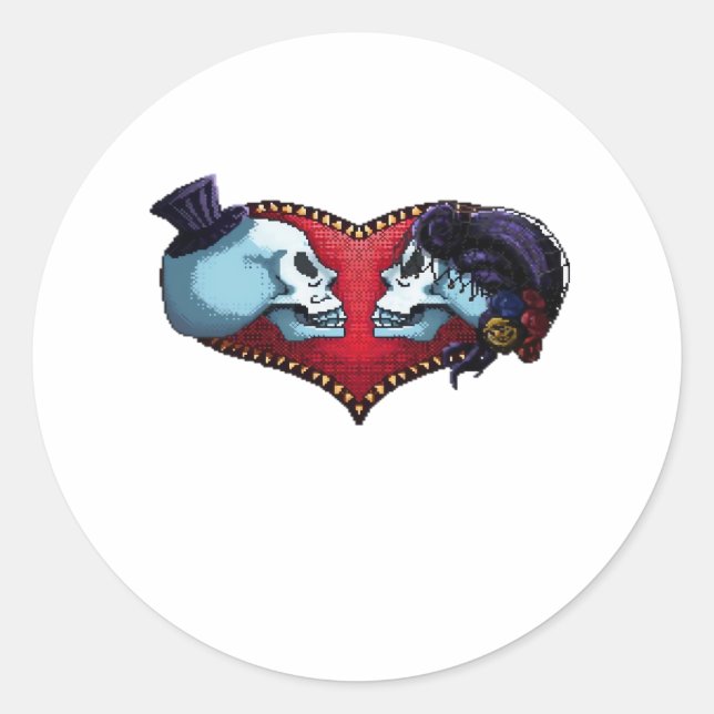 Till Death Do Us Part. Classic Classic Round Sticker (Front)