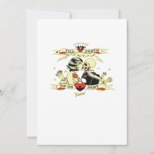 Till Death Do Us Part Classic Design For Halloween Holiday Card