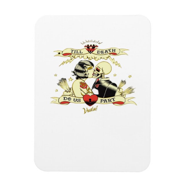 Till Death Do Us Part Classic Design For Halloween Magnet (Vertical)