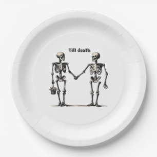 Till Death Do Us Part Classic – Funny Love Quote Paper Plates