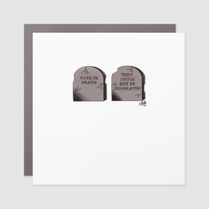 Till Death Do Us Part Classic – Funny Skeleton Cou Car Magnet