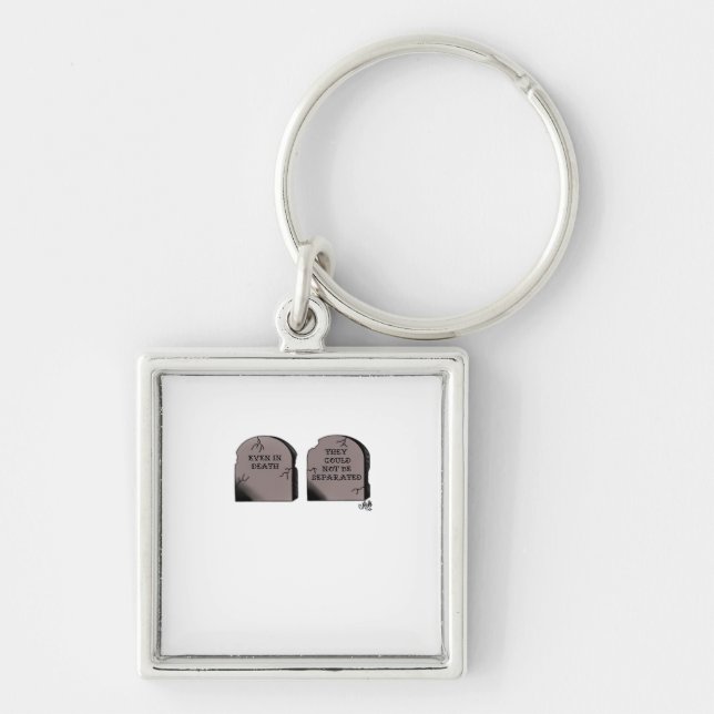 Till Death Do Us Part Classic – Funny Skeleton Cou Keychain (Front)