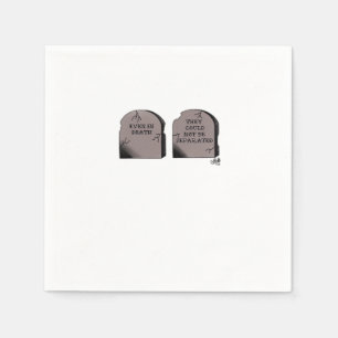 Till Death Do Us Part Classic – Funny Skeleton Cou Napkins