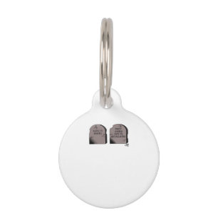 Till Death Do Us Part Classic – Funny Skeleton Cou Pet ID Tag