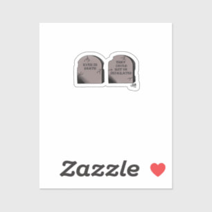 Till Death Do Us Part Classic – Funny Skeleton Cou Sticker