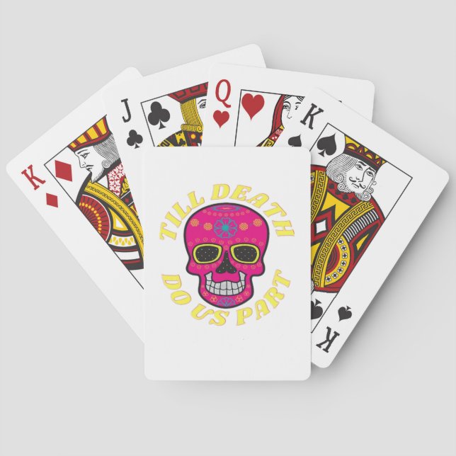Till Death Do Us Part Classic – Gothic Wedding Poker Cards (Back)