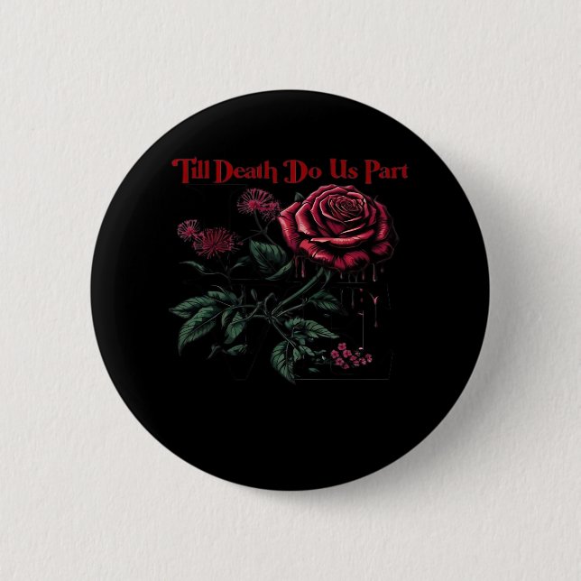 Till Death Do Us Part Classic – Love Design Button (Front)
