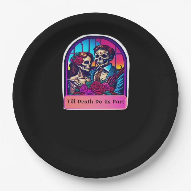 Till Death Do Us Part  Classic Paper Plates (Front)