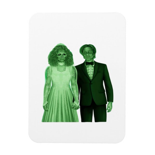 Till Death Do Us Part Classic Retro Design Magnet (Vertical)
