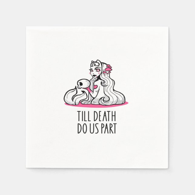 Till Death Do Us Part Classic – Sloth and Soulmate Napkins (Front)