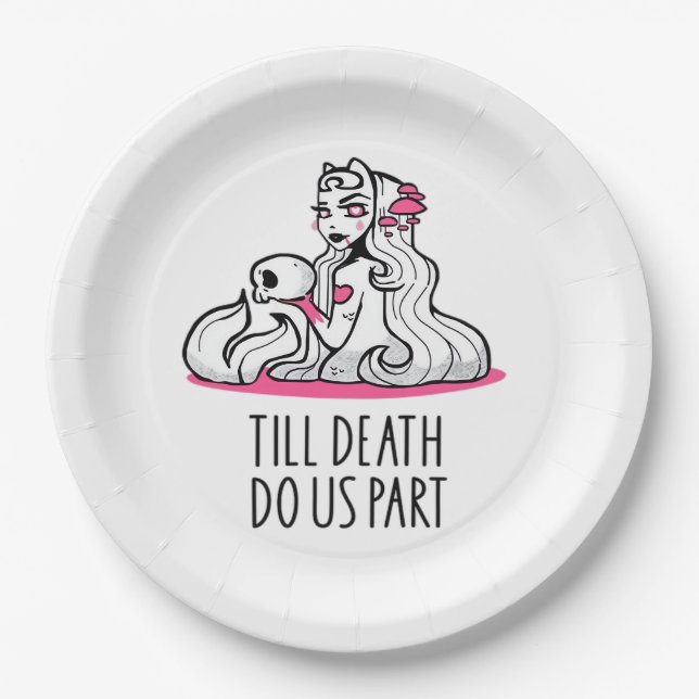 Till Death Do Us Part Classic – Sloth and Soulmate Paper Plates (Front)